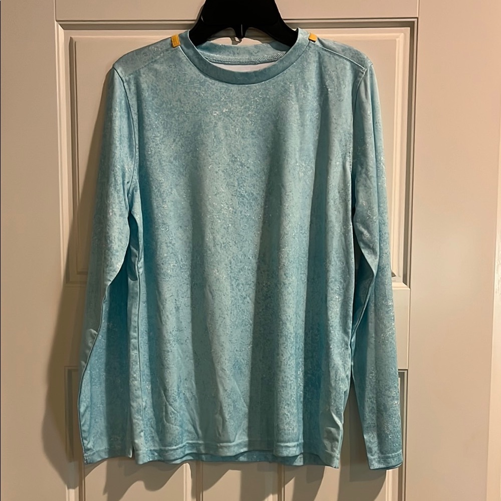 Light Blue Long Sleeve Swim Shirt